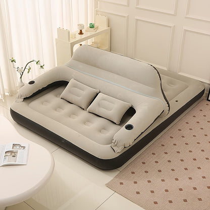 Deluxe Luchtbed met Ingebouwde Pomp & Rugleuning – Inclusief Kussens, Perfect voor Binnen & Buiten