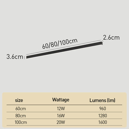 Moderne Minimalistische LED Plafondlamp – Langwerpig Design voor Woonkamer en Slaapkamer
