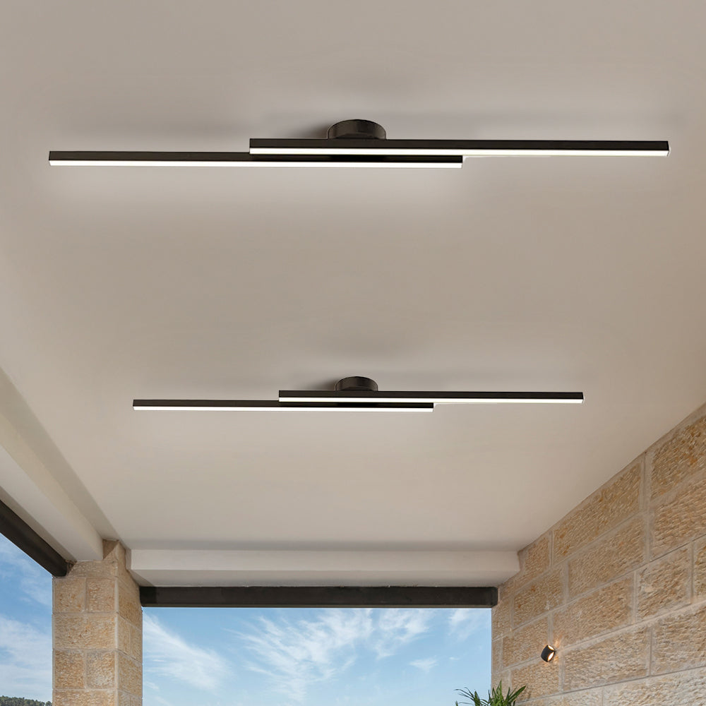 Moderne Aluminium LED Plafondlamp – Minimalistisch Semi-Flush Design voor Woonkamer of Hal