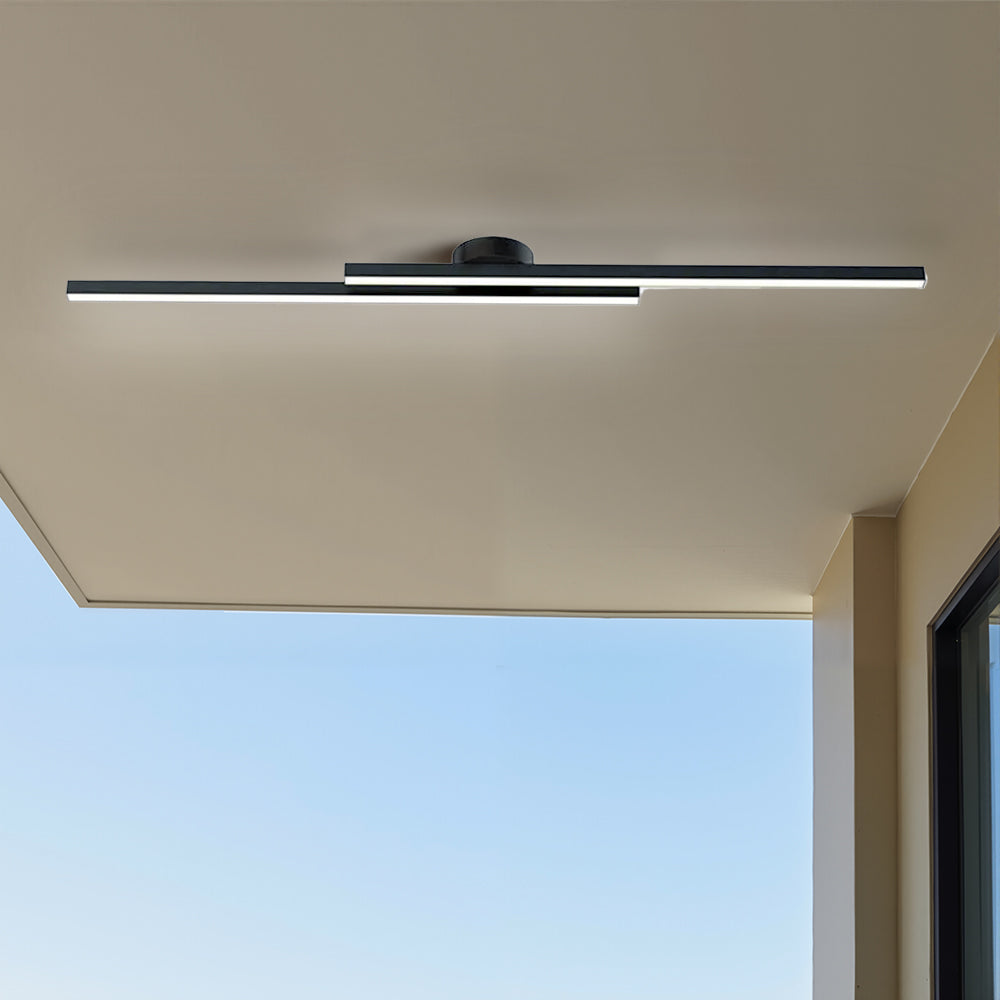 Moderne Aluminium LED Plafondlamp – Minimalistisch Semi-Flush Design voor Woonkamer of Hal
