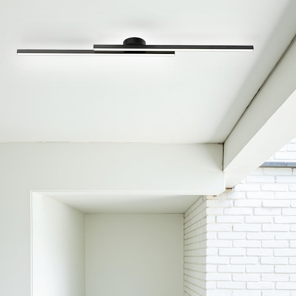 Moderne Aluminium LED Plafondlamp – Minimalistisch Semi-Flush Design voor Woonkamer of Hal