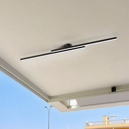 Moderne Aluminium LED Plafondlamp – Minimalistisch Semi-Flush Design voor Woonkamer of Hal