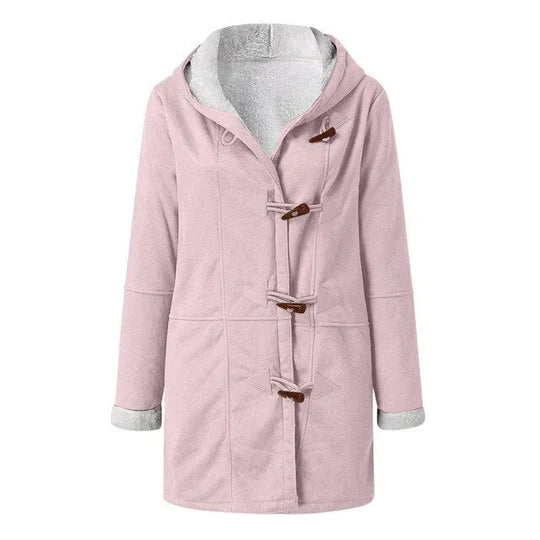 Casual Damesjas met Capuchon – Fleece Gevoerd voor Extra Warmte
