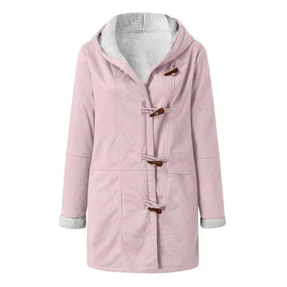 Casual Damesjas met Capuchon – Fleece Gevoerd voor Extra Warmte