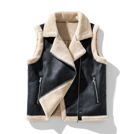Dames Mouwloze Bodywarmer met Imitatiebont