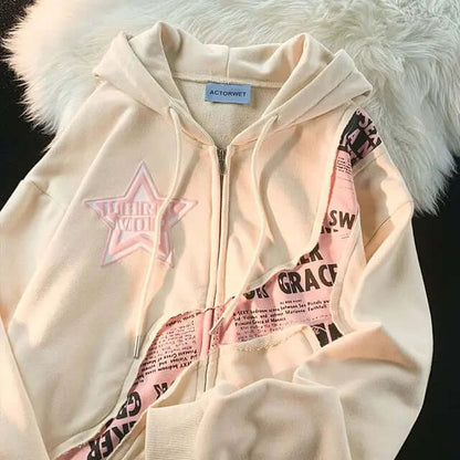 Oversized Dames Hoodie met Print | Comfortabele Streetwear Sweater