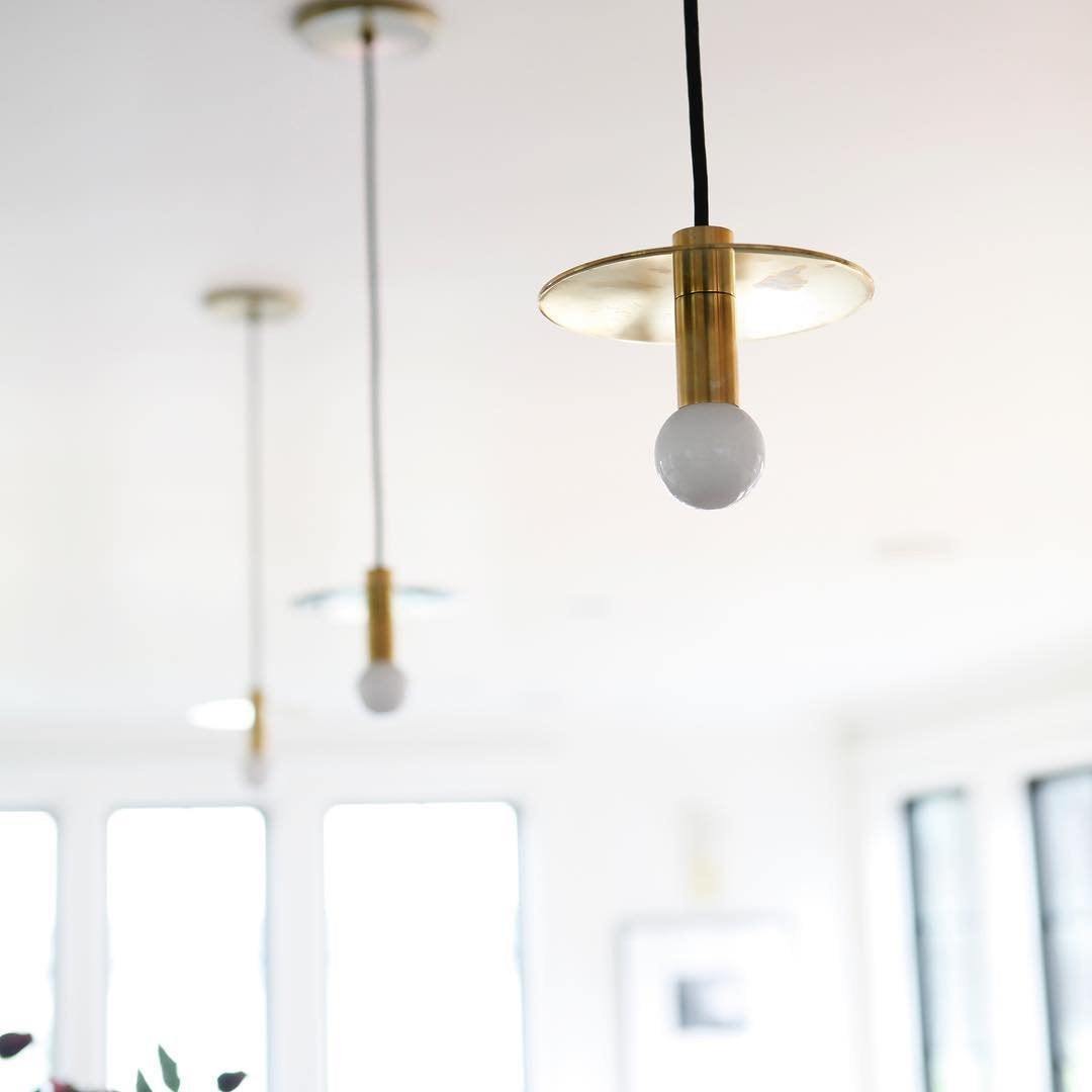Avida Hanglamp Geometrisch Design - Messing Afwerking, LED & Edison Lampopties