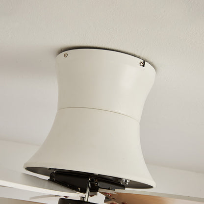 Acrylic Minimalism LED Bedroom Ceiling Fan With Light
