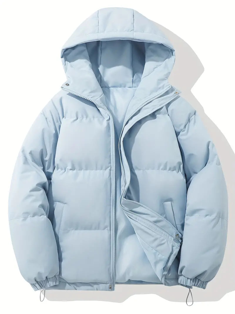 Gewatteerde Herenjas met Capuchon – Warme Waterafstotende Winterjas