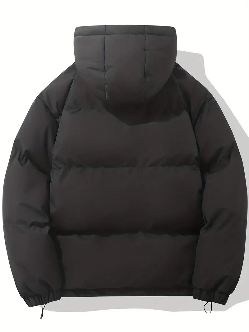 Gewatteerde Herenjas met Capuchon – Warme Waterafstotende Winterjas
