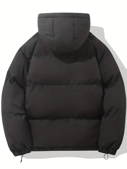 Gewatteerde Herenjas met Capuchon – Warme Waterafstotende Winterjas