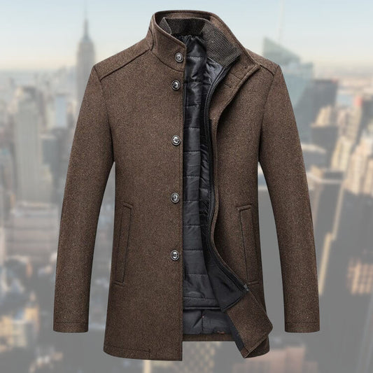 Herren Winterjacke aus Wollmischung - Warm und Elegant