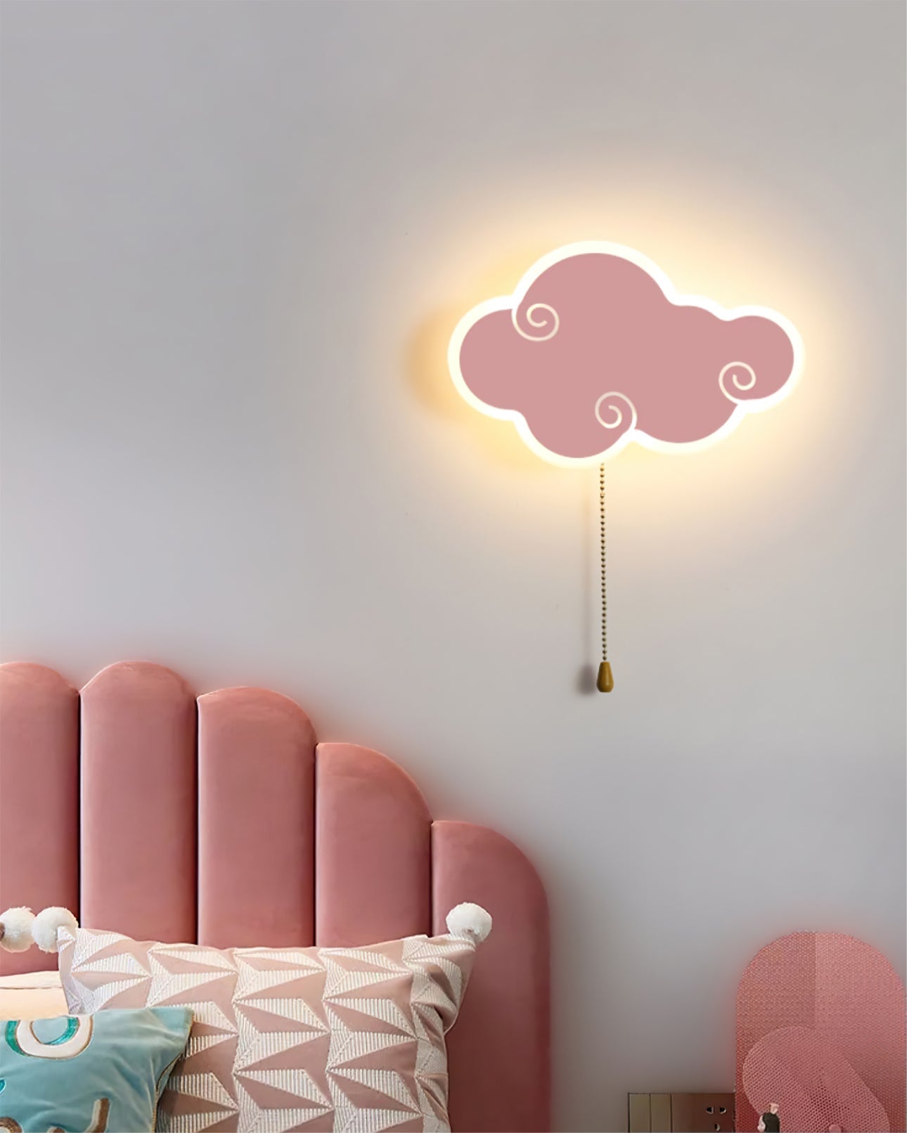 Cloud Wall Lamp – Schattige Wol Lamp voor Kinderkamer met LED Licht