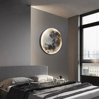 Moon Wall Light – Dimmable, Remote-Controlled LED Fixture
