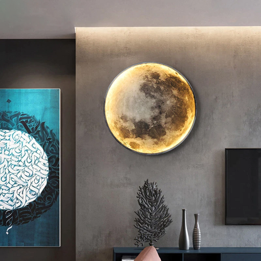Moon Wall Light – Dimmable, Remote-Controlled LED Fixture