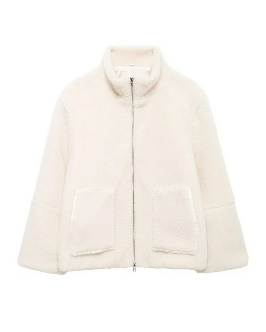 Stijlvolle Dames Teddyjas – Zacht en Warm voor Herfst en Winter