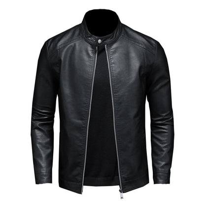 Heren Leren jas met Slim Fit