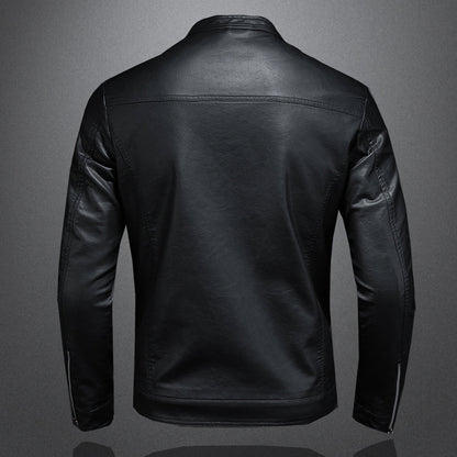 Heren Leren jas met Slim Fit