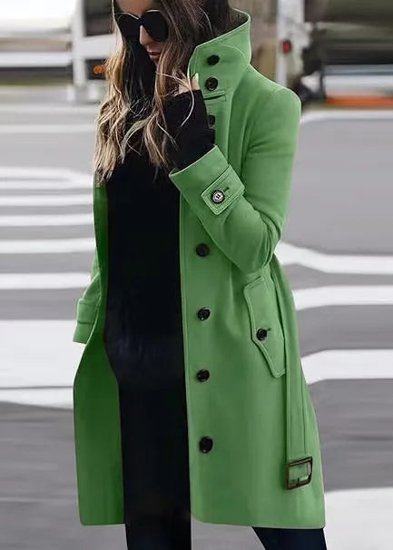 Waterdichte Trenchcoat Dames – Lange Regenjas met Tailleceintuur