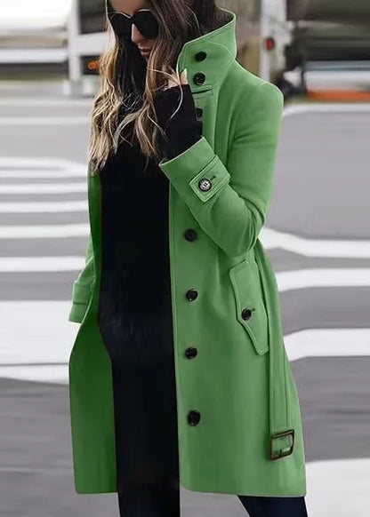 Waterdichte Trenchcoat Dames – Lange Regenjas met Tailleceintuur