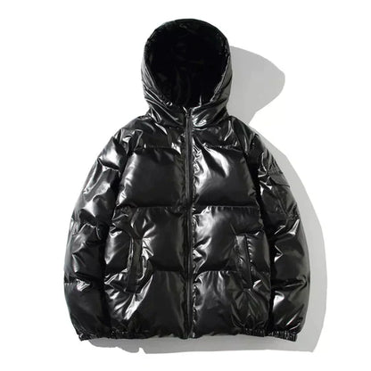 Winddichte Metallic Winterjas voor Heren | Pufferjack