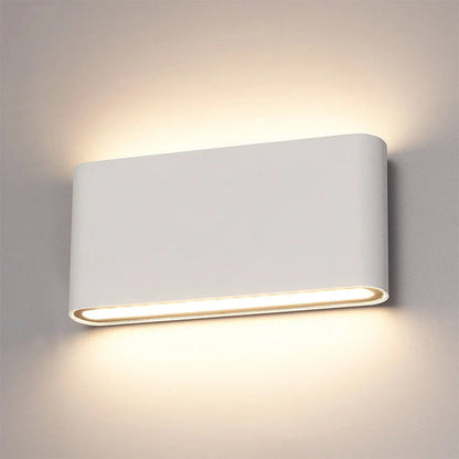 Moderne wasserdichte Außenlampe – Aluminium-Wandlampe mit Auf- und Abwärtslicht, IP65