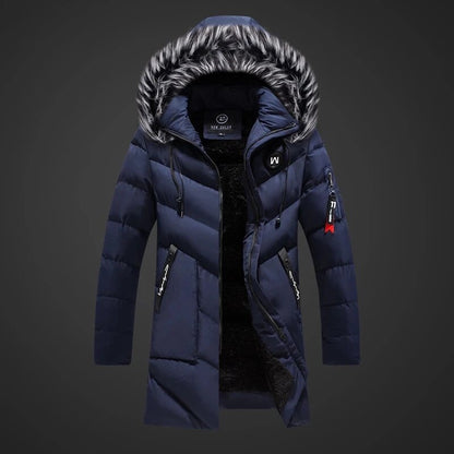 Herrenparka mit Kapuze und Pelzbesatz - Warm und Funktional