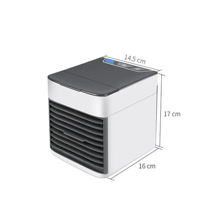 Draagbare Mini Airconditioner – Koelt, Bevochtigt en Zuivert – 3-in-1 USB Luchtkoeler