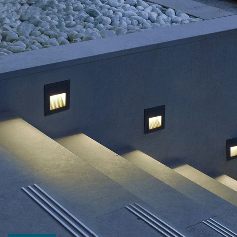 Elian - LED Stairway Wall Lamp in Aluminum, IP65, 5W