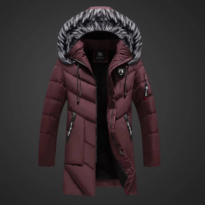 Herrenparka mit Kapuze und Pelzbesatz - Warm und Funktional