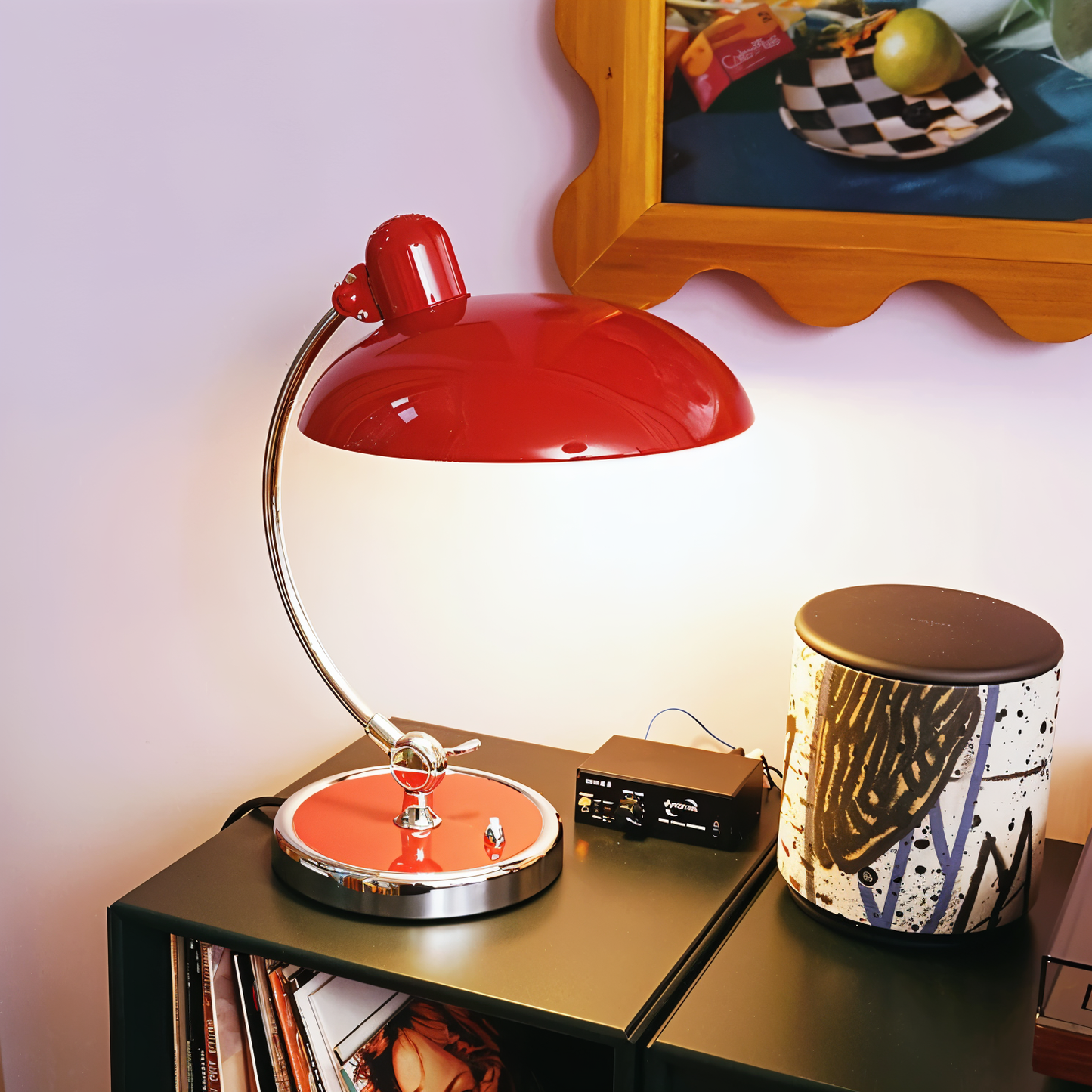 NostaChic Tafellampe - Verstellbare Vintage Eisen Kuppel Schreibtischlampe