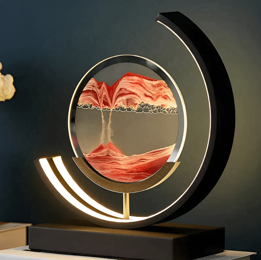 SanGlow – Dimbare Tafellamp met Zandeffect – App & Afstandsbediening – 3 Lichtkleuren