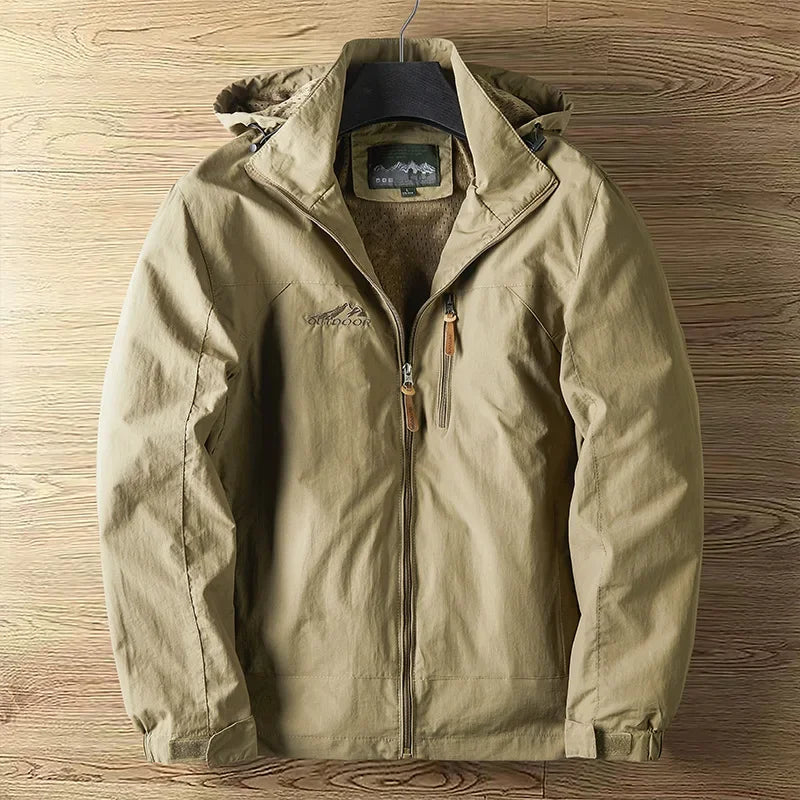 Wasserdichte & Atmungsaktive Herren Outdoorjacke – Winddicht & Funktionell