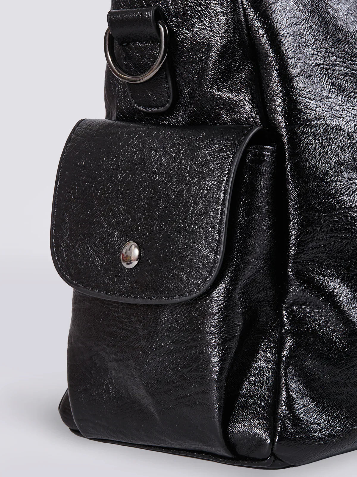 Julissa – Klassieke Leren Schoudertas met Ritsdetails voor Dames