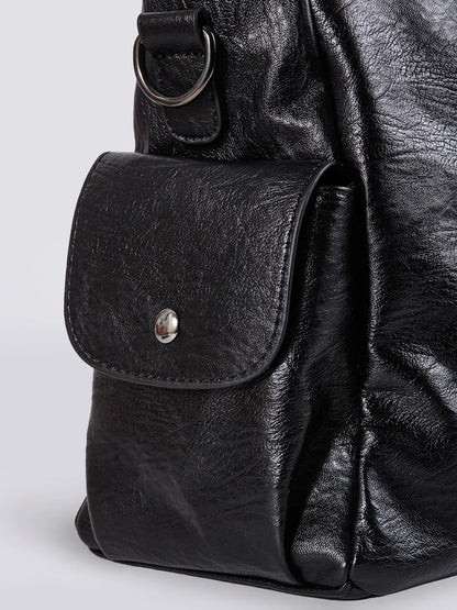 Julissa – Klassieke Leren Schoudertas met Ritsdetails voor Dames