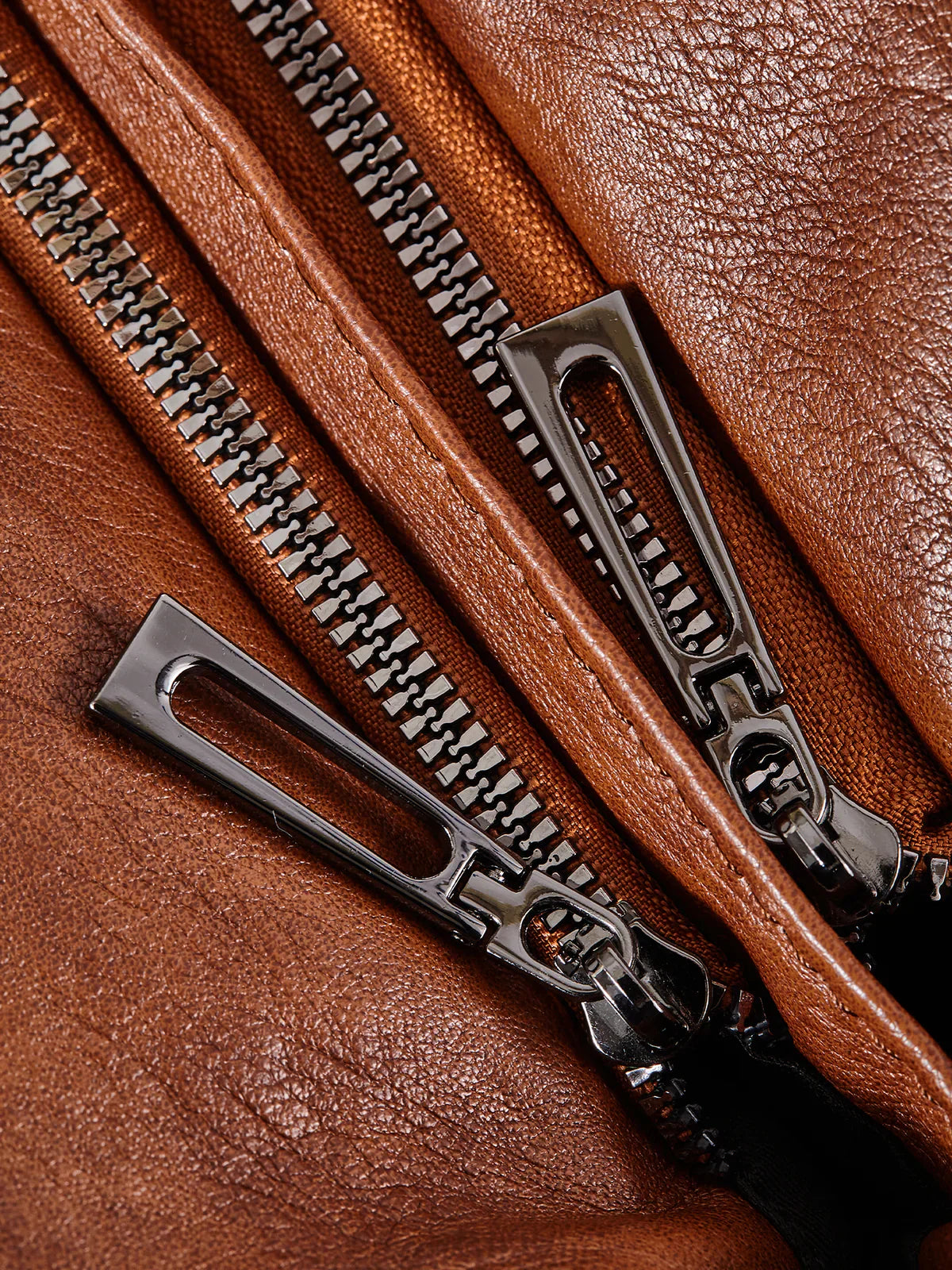 Julissa – Klassieke Leren Schoudertas met Ritsdetails voor Dames