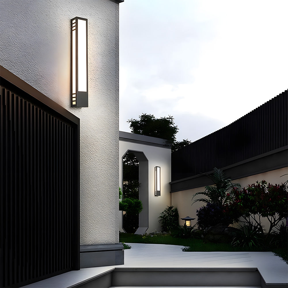 IP55 Moderne Zwarte LED Buitenwandlampen voor Woningen