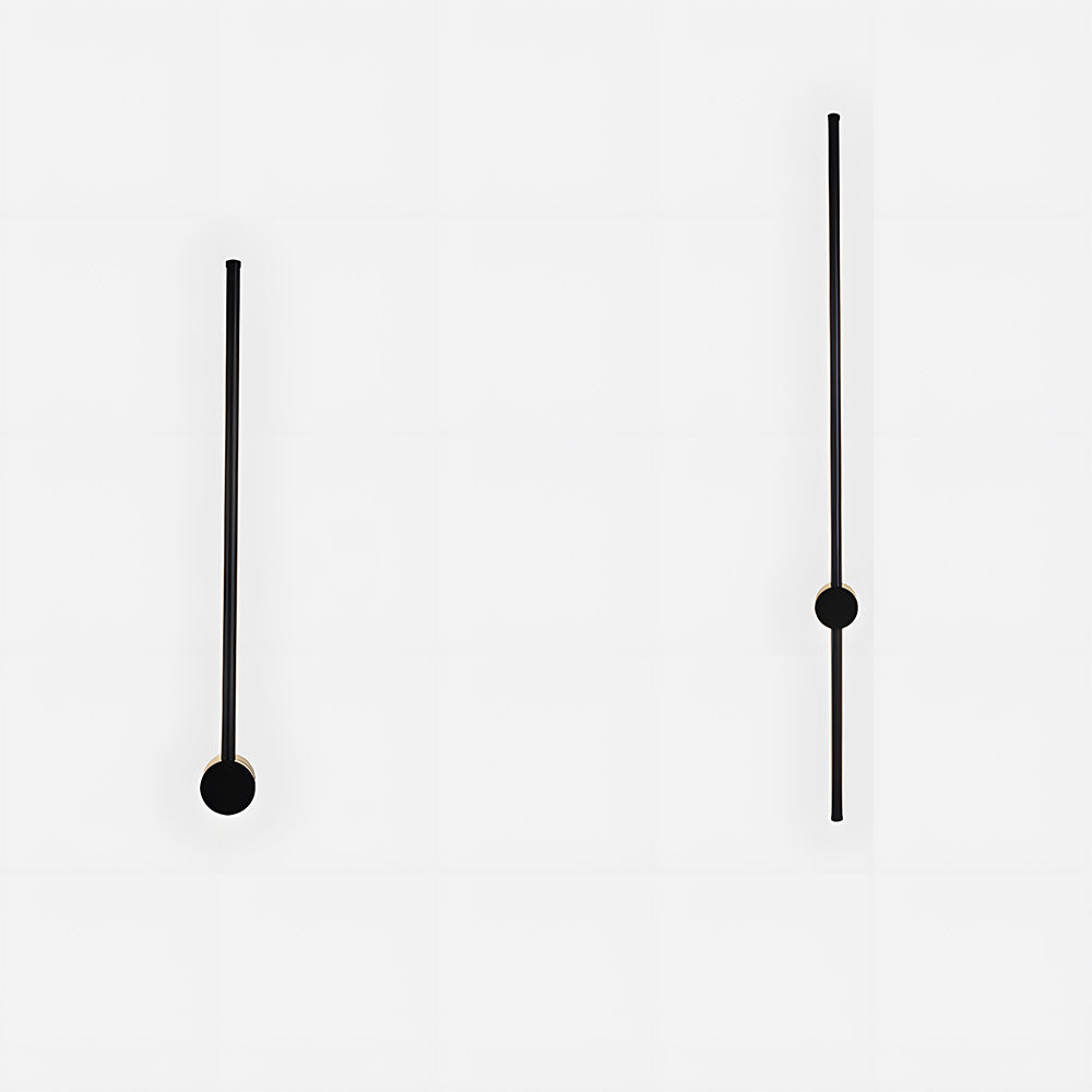 IP66 Modern Long Acrylic Black Outdoor LED Wall Lights