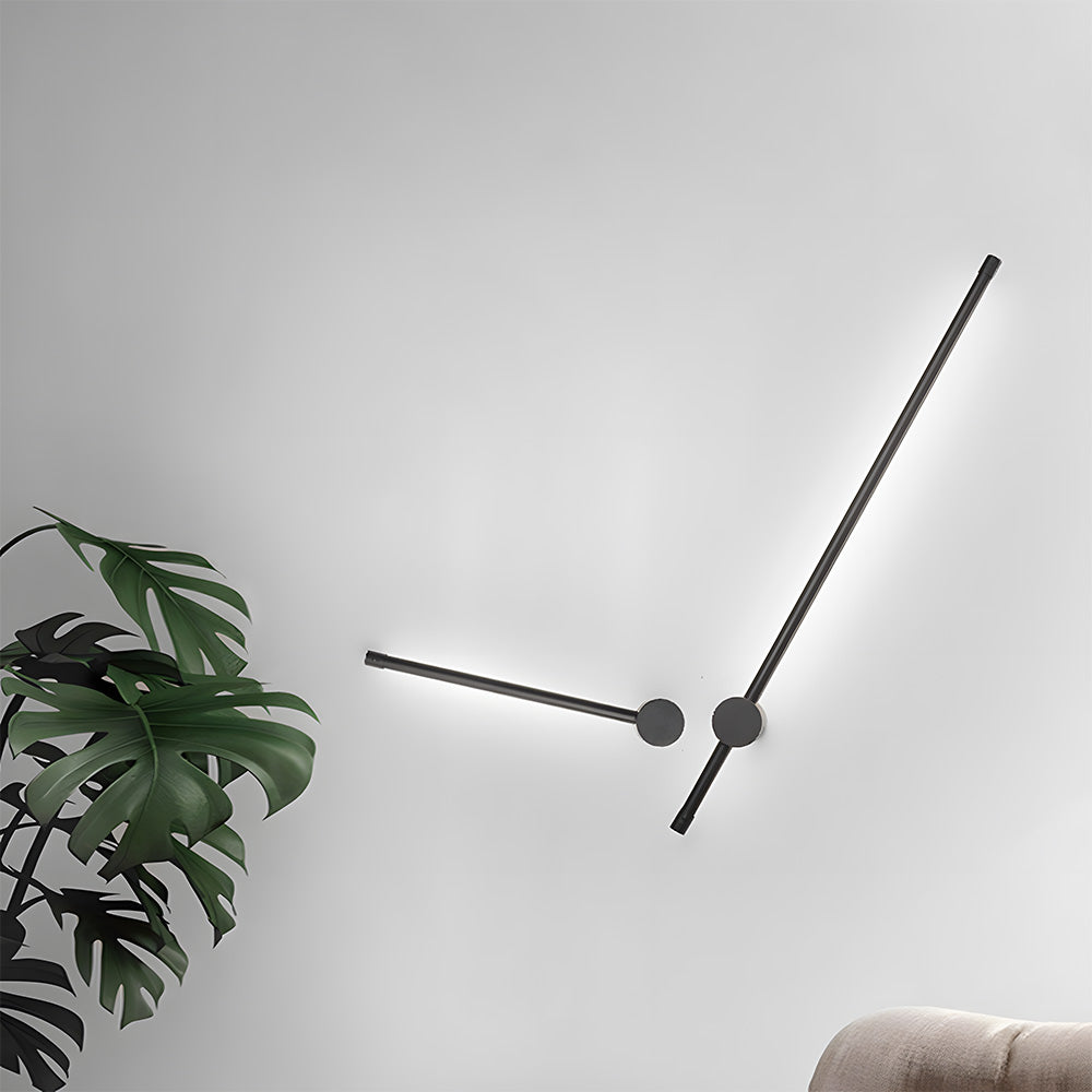 IP66 Modern Long Acrylic Black Outdoor LED Wall Lights