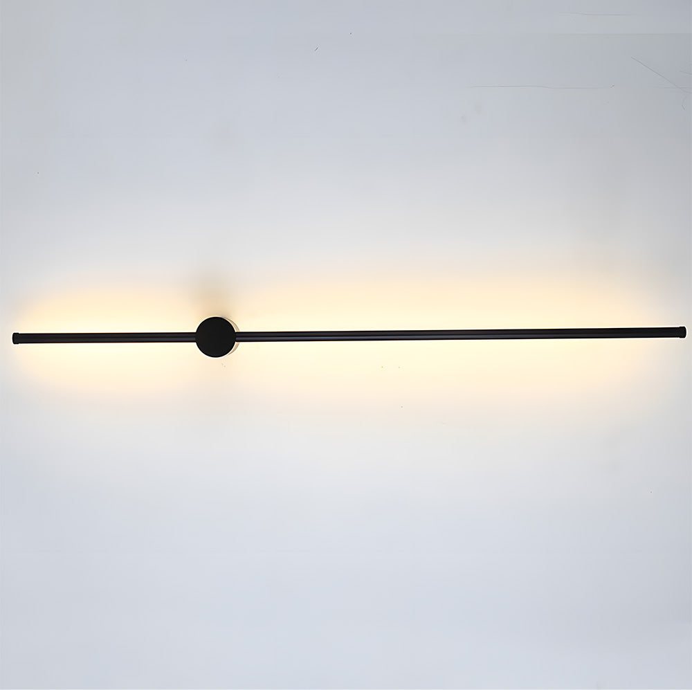 IP66 Modern Long Acrylic Black Outdoor LED Wall Lights
