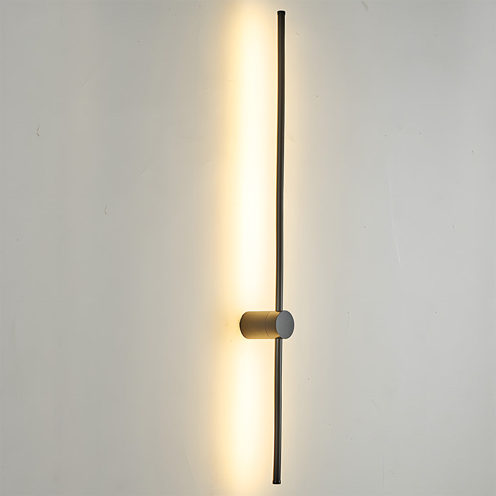 IP66 Modern Long Acrylic Black Outdoor LED Wall Lights