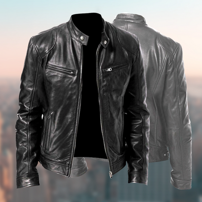 Hochwertige und elegante Lederjacke für Herren – zeitloses Design