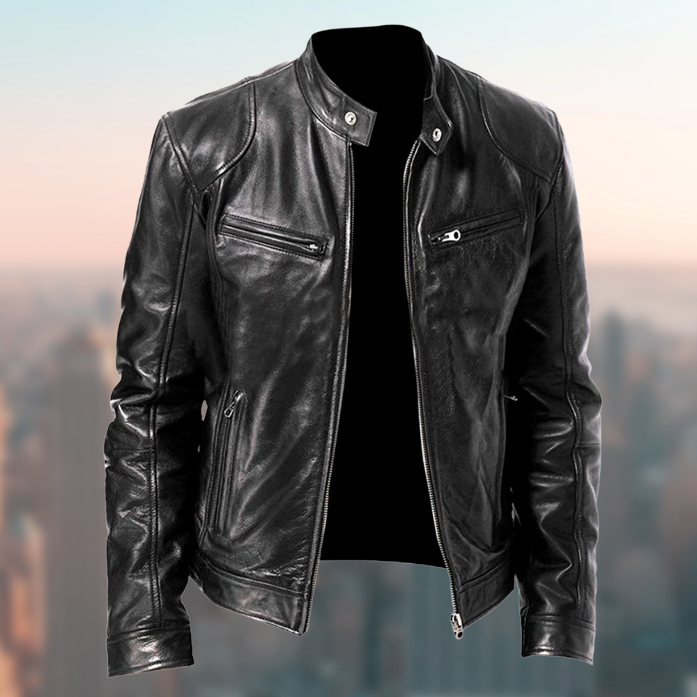 Hochwertige und elegante Lederjacke für Herren – zeitloses Design