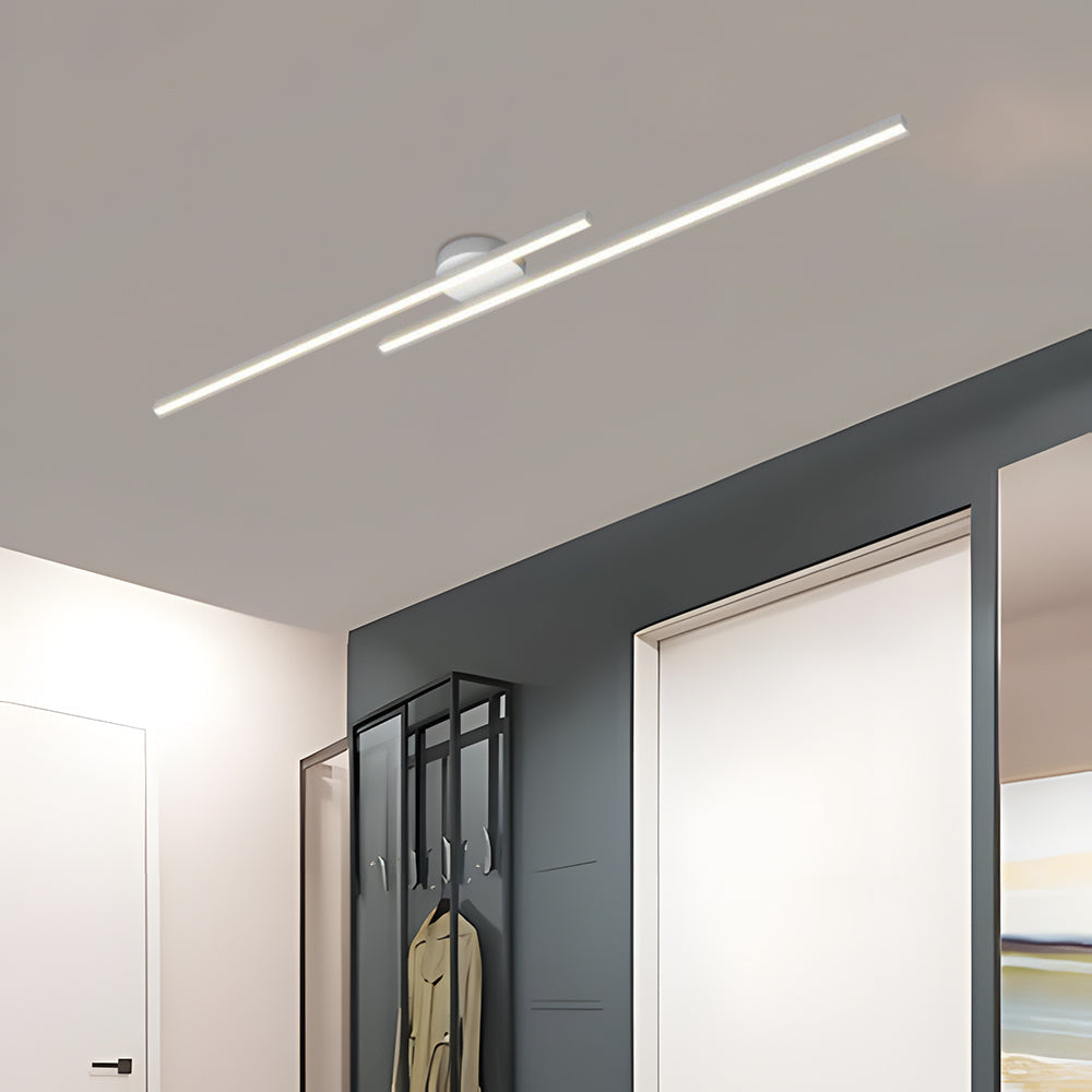 Moderne Aluminium LED Plafondlamp – Minimalistisch Semi-Flush Design voor Woonkamer of Hal