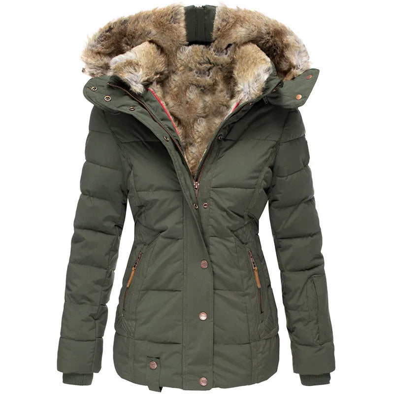 Damesjas met Imitatiebontvoering – Warm en Comfortabel voor de Winter