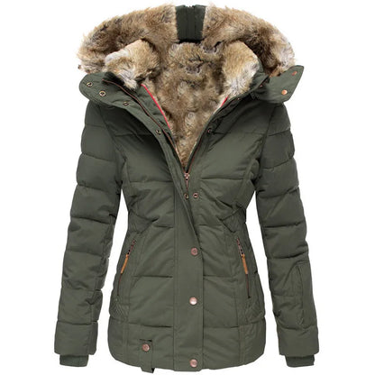 Damesjas met Imitatiebontvoering – Warm en Comfortabel voor de Winter