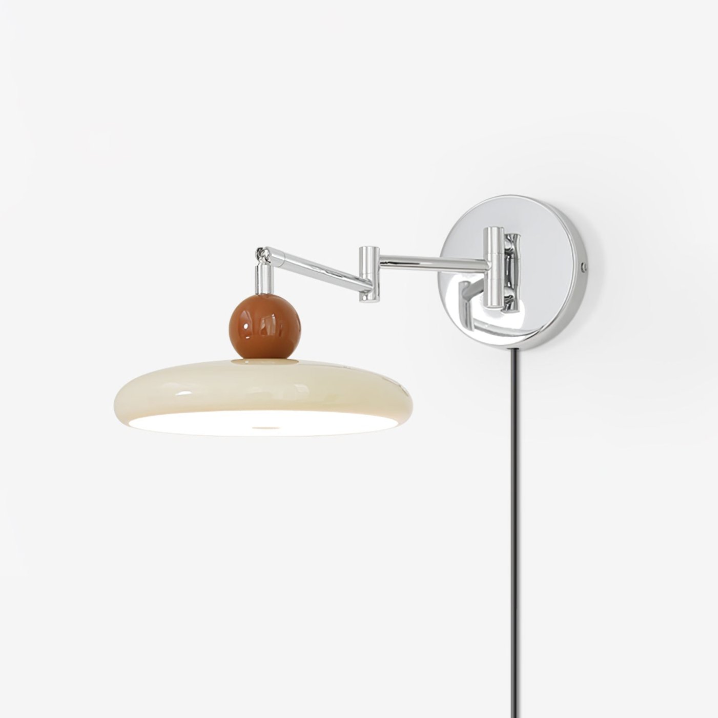 Myna – Wandlamp met Stekker | 20 cm Rond Design met LED