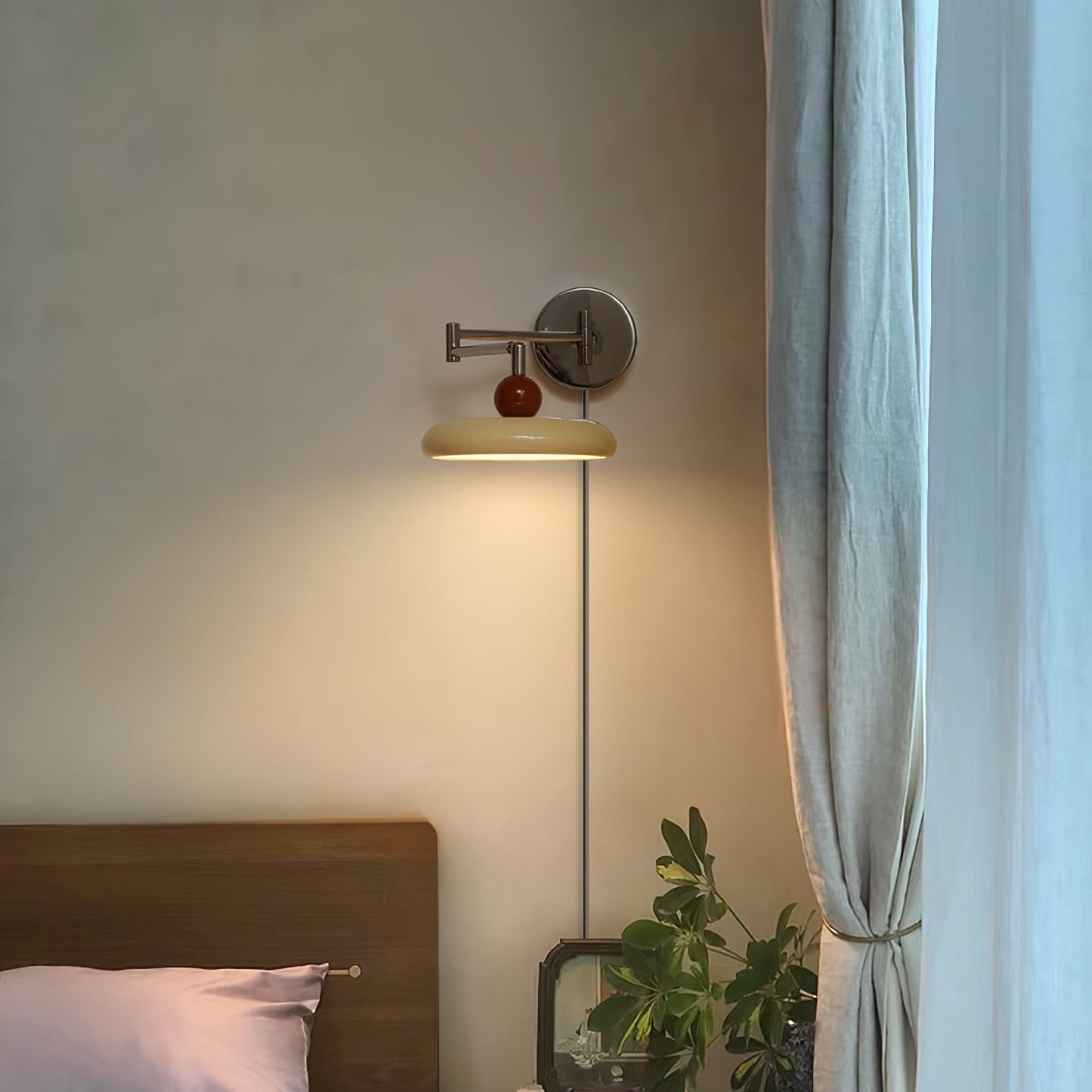 Myna – Wandlamp met Stekker | 20 cm Rond Design met LED