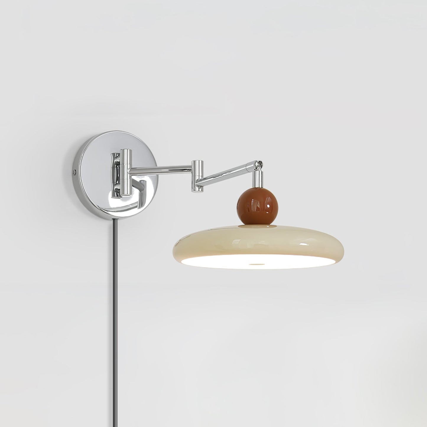 Myna – Wandlamp met Stekker | 20 cm Rond Design met LED