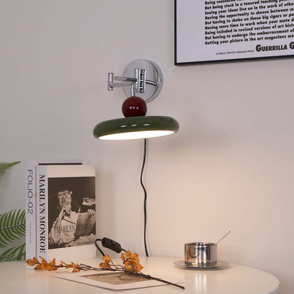 Myna – Wandlamp met Stekker | 20 cm Rond Design met LED